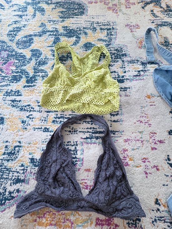 aerie Other - aerie Lace & Knit Bralette Set in Lime